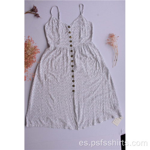 Vestido sin mangas de lunares